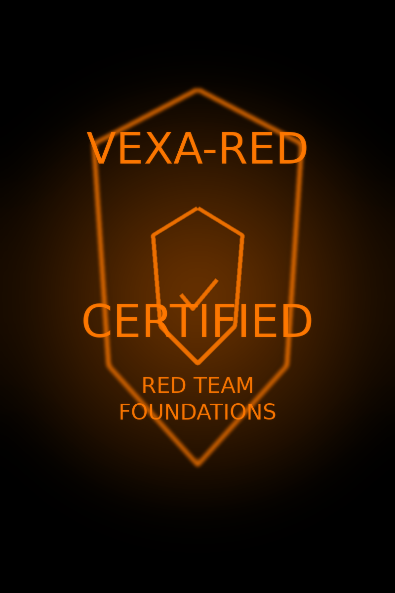 VEXA-RED badge